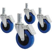Mini roulette de 4" avec goupille verrouillable We Share Industrial Supply