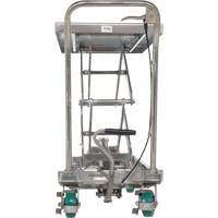 Table &eacute;l&eacute;vatrice hydraulique manuelle &agrave; ciseaux, 36-1/4" lo x 19-3/8" la, Acier inoxydable, Capacit&eacute; 600 lb We Share Industrial Supply