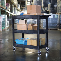 Tub Cart, 3 Tiers, 35-1/4" x 36-1/4" x 18", 300 lbs. Capacity We Share Industrial Supply