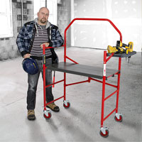 Buildman Portable Scaffold, 40-5/8" D x 4' H We Share Industrial Supply