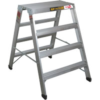 Portable Work-Stand Saw Horse, Aluminum Frame, 12-1/4" D x 48" H We Share Industrial Supply