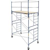 Tour d'&eacute;chafaudage compl&egrave;te avec roulettes, 66-2/10" p x 177-1/2" h We Share Industrial Supply