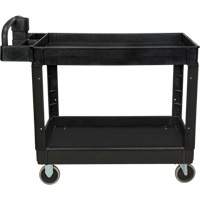 Utility Cart, 2 Tiers, 25-5/8" x 33-1/2" x 43-3/4", 550 lbs. Capacity We Share Industrial Supply