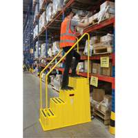 Escabeau industriel, 4 marches, 44" x 22-1/4" x Hauteur 65-1/8" We Share Industrial Supply