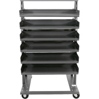 Double-Sided Heavy Duty A-Frame Cart with 12 Trays, 38" x 30" x 63", 2500 lbs. Capacity We Share Industrial Supply
