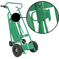 Powered Drum Hand Truck with Pneumatic Wheels We Share Industrial Supply