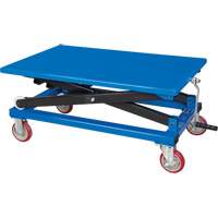 Table &eacute;l&eacute;vatrice manuelle &agrave; ciseaux, 37-3/8" lo x 23-5/8" la, Acier, Capacit&eacute; 660 lb We Share Industrial Supply