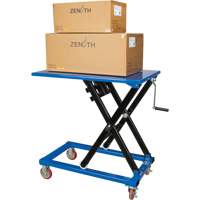 Table &eacute;l&eacute;vatrice manuelle &agrave; ciseaux, 37-3/8" lo x 23-5/8" la, Acier, Capacit&eacute; 660 lb We Share Industrial Supply