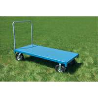 Chariot &agrave; plateforme robuste, 48" lo x 24" la x Capacit&eacute; 1200 lb, Roues en Anticrevaison We Share Industrial Supply