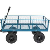 Wagon avec c&ocirc;t&eacute;s rabattables, 24" la x 48" la x Capacit&eacute; 800 lb We Share Industrial Supply