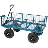 Wagon avec c&ocirc;t&eacute;s rabattables, 24" la x 48" la x Capacit&eacute; 800 lb We Share Industrial Supply