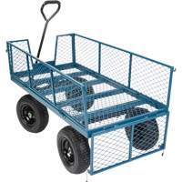 Wagon avec c&ocirc;t&eacute;s rabattables, 24" la x 48" la x Capacit&eacute; 800 lb We Share Industrial Supply