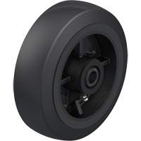 Black Rubber on Cast Iron Core Wheel We Share Industrial Supply