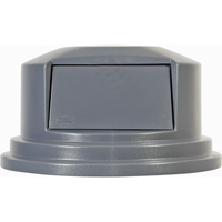 Round Brute&reg; Tops, Dome Lid, Plastic/Polyethylene, Fits Container Size: 26-1/2" Dia. We Share Industrial Supply
