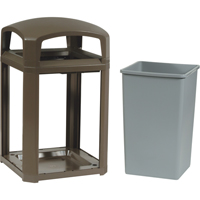 Cadre pour contenant Landmark Series Classique a/enveloppe rigide, Acier galvanis&eacute;, 35 gal. US We Share Industrial Supply
