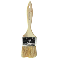 Pinceau &agrave; soies rases, Soie blanche, Manche Plastique, Largeur de 3" We Share Industrial Supply
