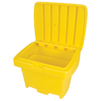 Heavy-Duty Outdoor Salt and Sand Storage Container, 30" x 24" x 24", 5.5 cu. Ft., Yellow We Share Industrial Supply