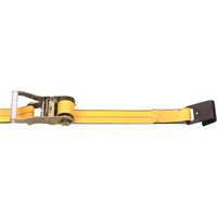 Tendeurs d'arrimage &agrave; cliquet, Crochet plat, 2" , 30' , Charge d'utilisation max. 3335 lb (1513 kg) We Share Industrial Supply
