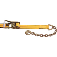 Tendeurs d'arrimage &agrave; cliquet, Crochet &agrave; chaîne, 2" , 30' , Charge d'utilisation max. 3335 lb (1513 kg) We Share Industrial Supply