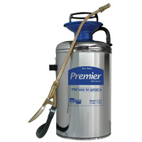 Vaporisateur professionnel s&eacute;rie premi&egrave;re qualit&eacute;, 2 gal. (7,6 L), Acier inoxydable, Lance de 12" We Share Industrial Supply