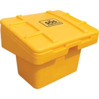 Salt Sand Container SOS, With Hasp, 30" x 24" x 24", 5.5 cu. Ft., Yellow We Share Industrial Supply