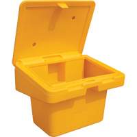 Salt Sand Container SOS, With Hasp, 30" x 24" x 24", 5.5 cu. Ft., Yellow We Share Industrial Supply