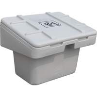 Salt Sand Container SOS, With Hasp, 30" x 24" x 24", 5.5 cu. Ft., Grey We Share Industrial Supply
