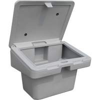 Salt Sand Container SOS, With Hasp, 30" x 24" x 24", 5.5 cu. Ft., Grey We Share Industrial Supply