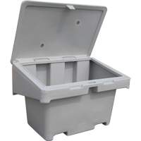 Contenants pour sel & sable SOS, Avec Moraillon, 42" x 29" x 30", 11 pi³, Gris We Share Industrial Supply