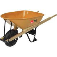 Brouettes robustes Pro, 6 pi³, plateau Acier We Share Industrial Supply