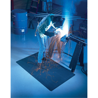 Weldsafe Ultrasoft Mat No. 447, Rubber, 60' L, 2' W x 9/16" Thick, Black We Share Industrial Supply