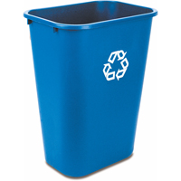 Contenant de recyclage, De bureau, Plastique, 41-1/4 pintes US We Share Industrial Supply