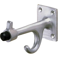 Crochet & butoir, rebord de 1 1/2" la x 2" h, en saillie de 3 3/4" du mur We Share Industrial Supply