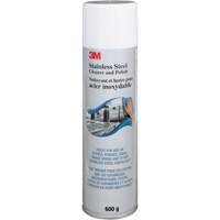 Nettoyant et produit &agrave; polir pour l'acier inoxydable, 21,5 oz., Canette a&eacute;rosol We Share Industrial Supply