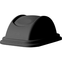 Soft Wastebasket Covers, Dome Lid/Swing Lid, Plastic, Fits Container Size: 16" x 11-5/8" We Share Industrial Supply
