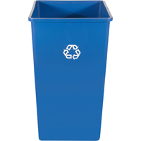 Contenant pour poste de recyclage, Vrac, Plastique, 50 gal. US We Share Industrial Supply