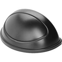 Untouchable&reg; Containers, Half Round Lid, Plastic/Polyethylene, Fits Container Size: 21-5/16" x 21-1/3" We Share Industrial Supply
