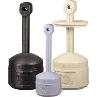 Smokers Cease-Fire&reg; Cigarette Butt Receptacle, Free-Standing, Plastic, 1 US gal. Capacity, 30" Height We Share Industrial Supply