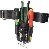 Poche pour ceinture porte-outils, Porte-outil multiple, Cuir, 4 Poches We Share Industrial Supply