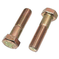 Vis d'assemblage hexagonale, 3/8" dia., 4" lo, Acier inoxydable, Cors&eacute; We Share Industrial Supply