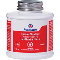 Scellant &agrave; filets avec PTFE, Bouteille &agrave; dessus brosse, 118 ml, -54°C - 150°C/-65°F - 300°F We Share Industrial Supply
