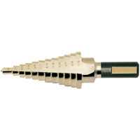 Super Premium Step Drill, 1/8" - 1/2" , 1/32" Increments, High Speed Steel We Share Industrial Supply