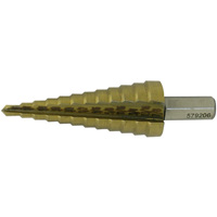 JET-KUT&reg; Super Premium M35 Step Drill, 3/16" - 7/8" , 1/16" Increments, High Speed Steel We Share Industrial Supply