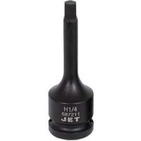 Impact Bit Socket, Hex, 1/4" x 3" L, 1/2" Drive We Share Industrial Supply