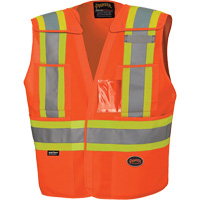 6930 Veste de s&eacute;curit&eacute; d&eacute;tachable &agrave; &eacute;paules tombantes, Orange haute visibilit&eacute;, Grand/T-Grand, Polyester We Share Industrial Supply