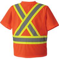 5994 High-Visibility Safety T-Shirt, Polyester, 2X-Large, High Visibility Orange We Share Industrial Supply