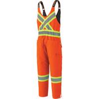5538 High Visibility Quilted Duck Overalls, Cotton, X-Large, High Visibility Orange We Share Industrial Supply