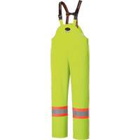 5895 High Visibility Flame Resistant Waterproof Bib Pants, 2X-Large, High Visibility Lime-Yellow We Share Industrial Supply