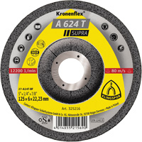 Disque de meulage A 624 T Supra Kronenflex, 5" x 1/4", Arbre 7/8" We Share Industrial Supply