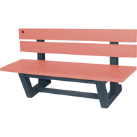 Bancs de parc d'ext&eacute;rieur, Plastique recycl&eacute;, 60" lo x 22-13/16" la x 29-13/16" h, S&eacute;quoia We Share Industrial Supply